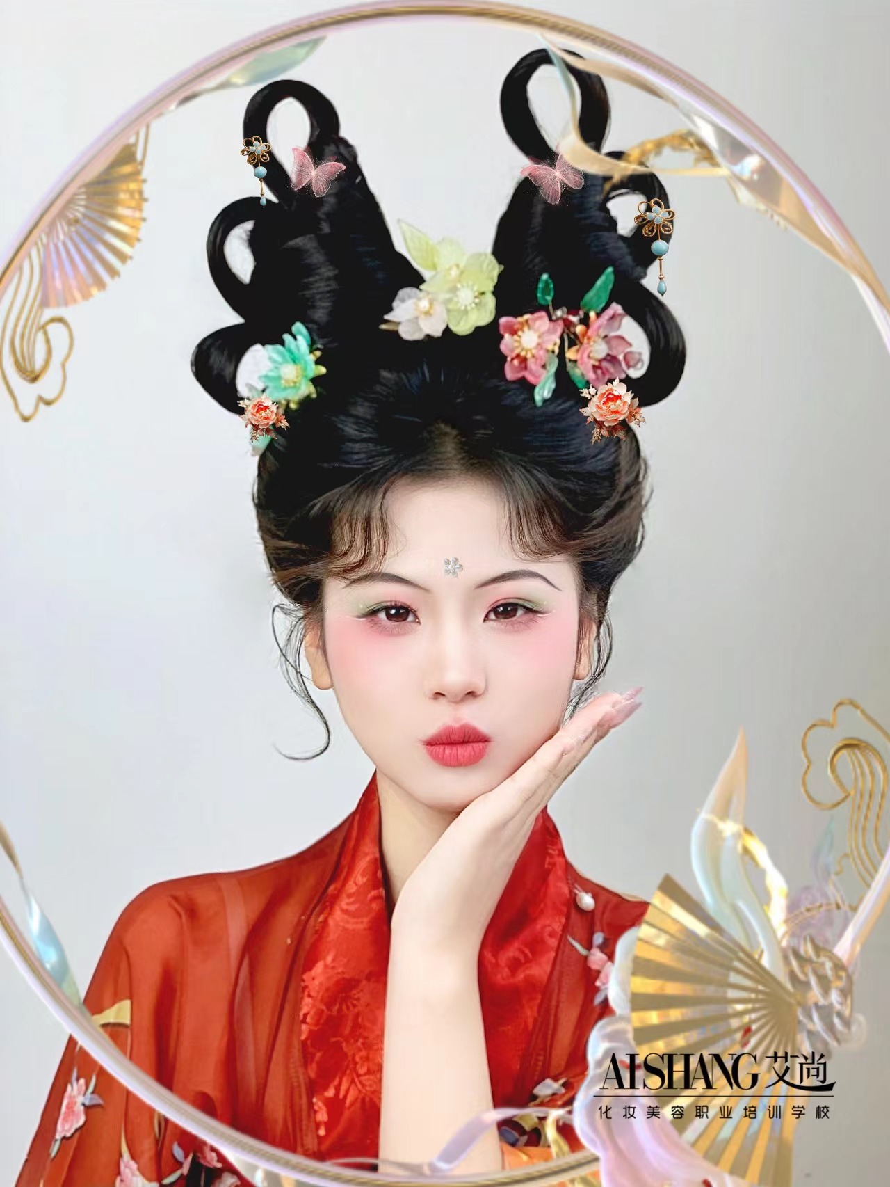 汉服梳妆-灵动唐妆(图3)